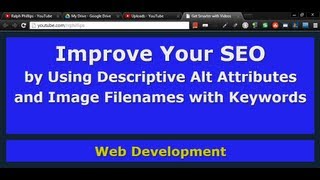 Improve SEO by Using Descriptive Alt Attributes and Image Filenames with Keywords