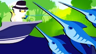 CATCHING a HUGE SWORDFISH and GIANT SHARKS! - Cat Goes Fishing
