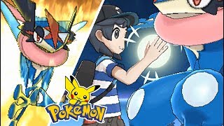 Pokémon Sun Moon - Ash-Greninja Use Some Exclusive Z-Moves