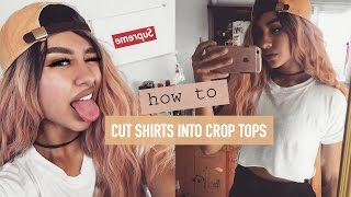 How to: PERFECTLY cut cropped shirts/hoodies (DIY)