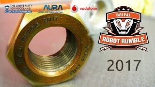 Mini Robot Rumble in Auckland 2017 - robots battle