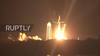 USA: SpaceX launches company"s first-ever tourism mission