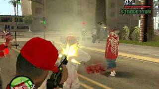 GTA SAN ANDREAS BLOODS VS CRIPS