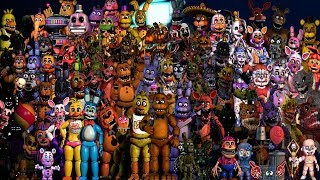 Five Nights At Freddy's All Jumpscares Simulator | FNAF 1, 2, 3, 4, 5, 6, UCN