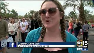 Rally at Islamic Center in Phoenix