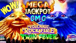Volcanic Rock Fire Twin Fever Slot BIGGEST HANDPAY JACKPOT On YouTube ! ★MASSIVE HANDPAY★