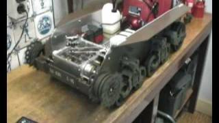 RC Tank CG tank transmission in 1/6 scale tank Stuart dryrun