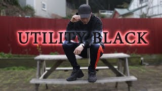 Outfit with Yeezy 500 Utility Black | FT. Champion, MNML, RoseGold & Black [OOTD #115]