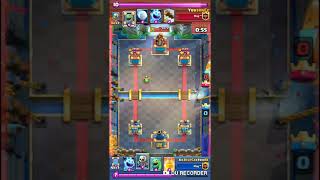 Use skeletons and ice spirit to kite the baby to activate the king tower
