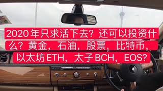2020年只求活下去？还可以投资什么？黄金，石油，股票，比特币，以太坊，还是太子bch？