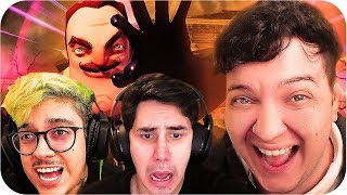 PAC E MIKE INVADIRAM MINHA CASA! - (HELLO NEIGHBOR MULTIPLAYER) ‹ ???? ›