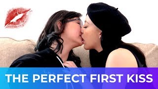 Girls show me how to do the perfect first kiss