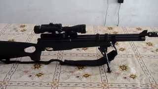 Carabina PCP Hatsan AT44 - 10 5.5mm + Silenciador + Bipé + Laser verde + Bandoleira = linda