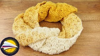 Вязание желтого шарфа крючком | Желтый осенний шарф с градиентом