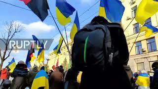Ukraine: Thousands attend "Unity March" in Kharkiv