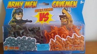 Weird & Funny Toys - Army Men vs Cavemen Battle Figures Playset Review