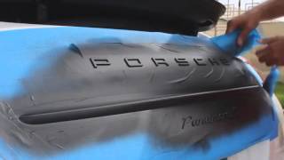 Жидкая резина Plasti Dip на эмблеме авто  Как нанести своими руками