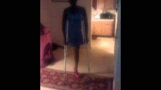LMFAO!!! One leg tryna walk in my heels...