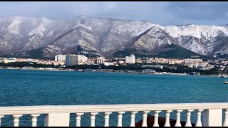 #ГЕЛЕНДЖИК. ПОГОДА  08.02.2020г. СНЕГ В ГОРАХ. ХОЛОДНО В ГЕЛЕНДЖИКЕ!