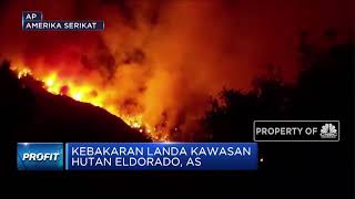 Kebakaran Landa Kawasan Hutan Eldorado, AS