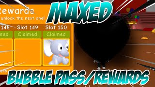 Maxing Out Bubble Pass And Rewards In Bubble Gum Simulator