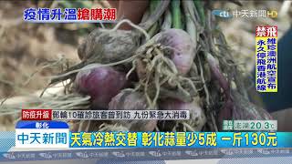 20200206中天新聞　天氣冷熱交替　彰化蒜量少5成　一斤130元