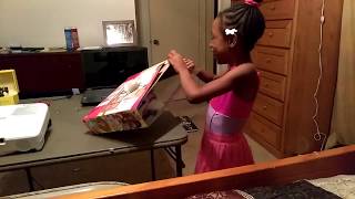 Destiny opening a new Barbie set part 1