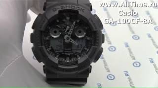 Обзор японских наручных часов Casio G-SHOCK GA-100CF-8A с хронографом