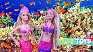 Barbie Doll Mermaid Toys Play! ?