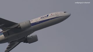 All Nippon Airways (ANA) Boeing 777-200 JA706A 羽田空港 離陸 2020.2.21