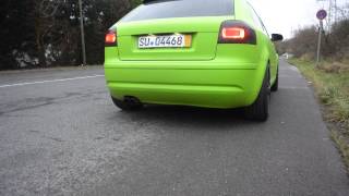 Audi A3 3.2l Quattro ASG-Sound auspuff umbau