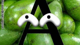 Avocado Baby ABC songs letter A Mozart alphabet song slow tempo 3-in-1 sing-along video game