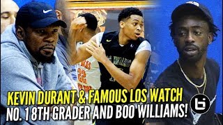 Kevin Durant & Famous Los Watch No. 1 8th Grader & Boo Williams at 2017 Nike Peach Jam!