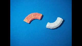 Змейка из полосок бумаги. The snake of the strips of paper