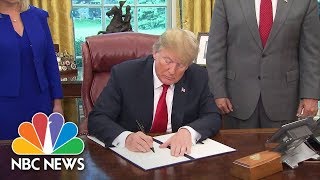 President Donald Trump Signs Executive Order Halting Family Separation At Border | NBC News