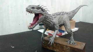 Dinosaurus dari clay sabun indominus rex jurassic world