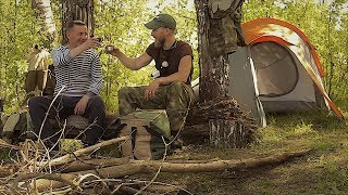 Рыбалка С Ночёвкой! Авантюрные Приключения с Петровичем На НЕОБИТАЕМОМ ОСТРОВЕ. Красотища!