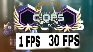 CRİTİCAL OPS || 1 FPS vs 30 FPS || GAMEPLAY (WTF MOMENTS)