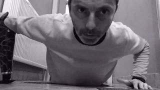 22 push-up challenge. Motivation and perseverance. Arm amputee. Sports prosthesis