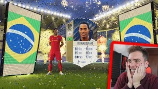 RONALDINHO ICON in a PACK!!! (al PRIMO pacchetto!) - FUT BIRTHDAY PACK OPENING FIFA 18 Ultimate Team