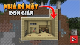 CÁCH LÀM NHÀ BÍ MẬT TRONG VÁCH NÚI ĐƠN GIẢN - MINECRAFT ĐÁ ĐỎ #1 | MK GAMING