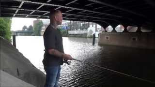 Auf Zander Barsch in Hamburg Tiefstack und Bille mit Andy Hambourg #German