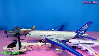 Airbus A-380 Airbus mini A-310 Aircraft Helicopter toys unboxing planes