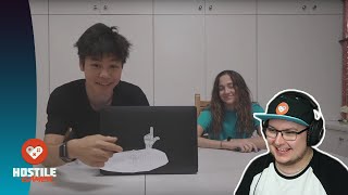 Opposite Hand Drawing Challenge l XTRA Sean & Kaycee - REACTION!
