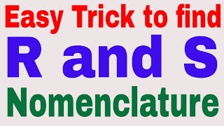Super trick to determine R and S configuration in any optical active compound: Optical Iosmerism