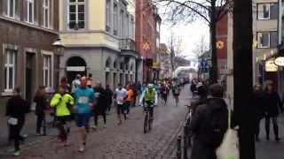Aachener Silvesterlauf 31.12.2014 - Führungsgruppe nach Runde 3/5