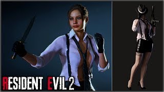 RESIDENT EVIL 2: REMAKE★Claire Redfield "Model View" Nude [Naughty Noir Mod] STEAM 1080p HD