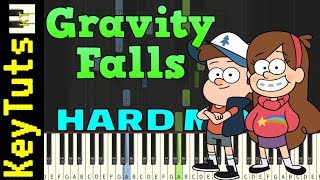 Learn to Play Theme from Gravity Falls - Hard Mode [Piano Tutorial] (Synthesia)