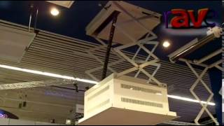 ISE 2013: Ceymsa Demos Projector Lifts