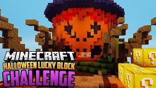 HALLOWEEN LUCKY BLOCK RACE CHALLENGE - Minecraft Mod Challenge